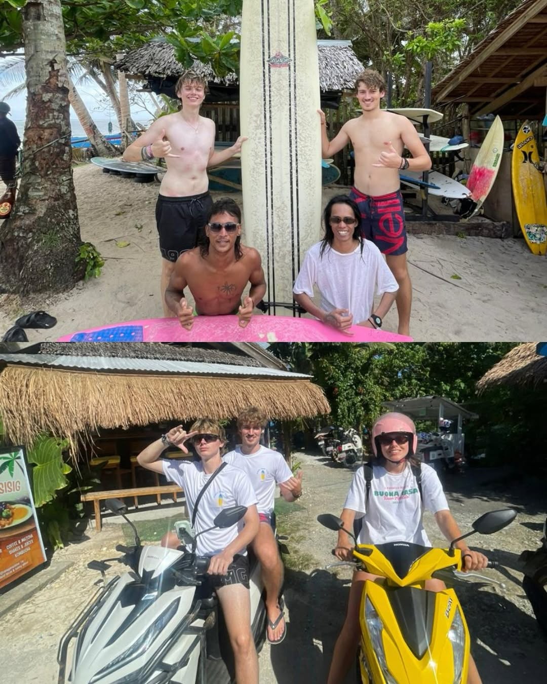 Wave riding at Siargao