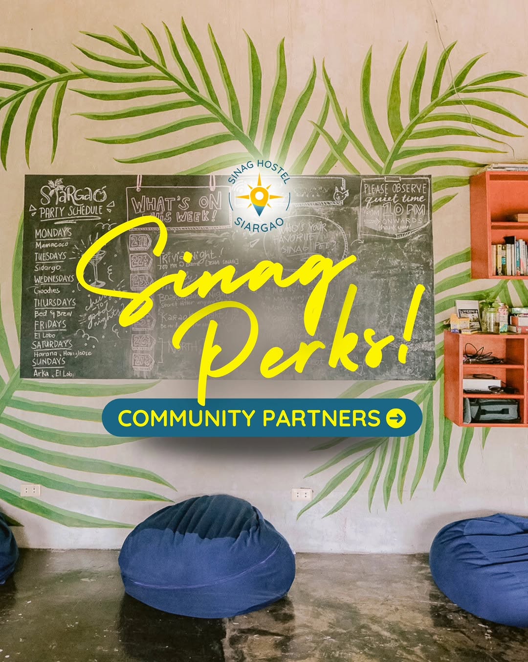 Mixed dorm room at Sinag Hostel Siargao